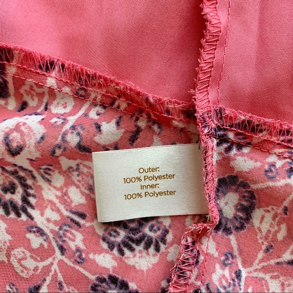 Decree Pink Paisley Criss Cross Layer Tank Blouse - Picture 7 of 9